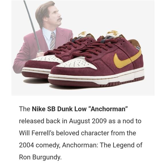Size 7 - Nike SB Dunk Low Anchorman - 304292-672 - RETAIL $500